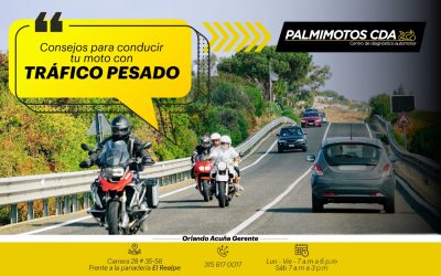 CONCEJOS PARA CONDUCIR TU MOTO CON TRÁFICO PESADO