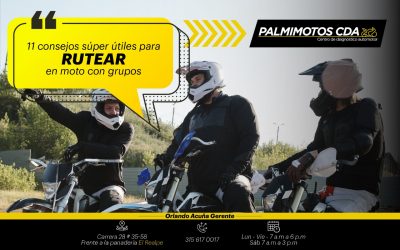 11 CONCEJOS SÚPER ÚTILES PARA RUTEAR EN MOTO CON GRUPOS