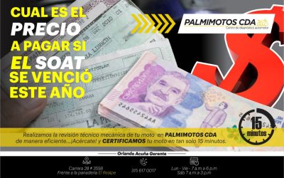 ¿CUAL ES EL PRECIO A PAGAR SI EL SOAT SE VENCIÓ ESTE AÑO?