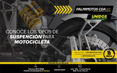CONOCE LOS TIPOS DE SUSPENSIÓN PARA MOTOCICLETA