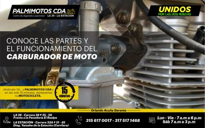 CONOCE LAS PARTES Y EL FUNCIONAMIENTO DEL CARBURADOR DE TU MOTO