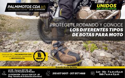 PROTÉGETE RODANDO Y CONOCE LOS DIFERENTES TIPOS DE BOTAS PARA MOTO
