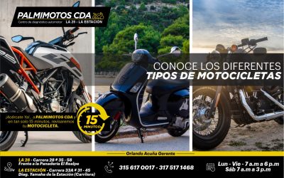 CONOCE LOS DIFERENTES TIPOS DE MOTOCICLETAS