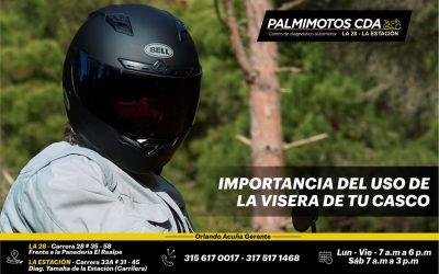 LA IMPORTANCIA DEL USO DE LA VISERA DE TU CASCO