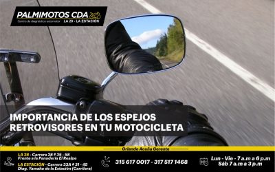 IMPORTANCIA DE LOS ESPEJOS RETROVISORES DE TU MOTOCICLETA
