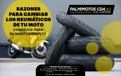 RAZONES PARA CAMBIAR LOS NEUMÁTICOS DE TU MOTO Y CONSEJOS PARA SU MANTENIMIENTO CON PALMIMOTOS
