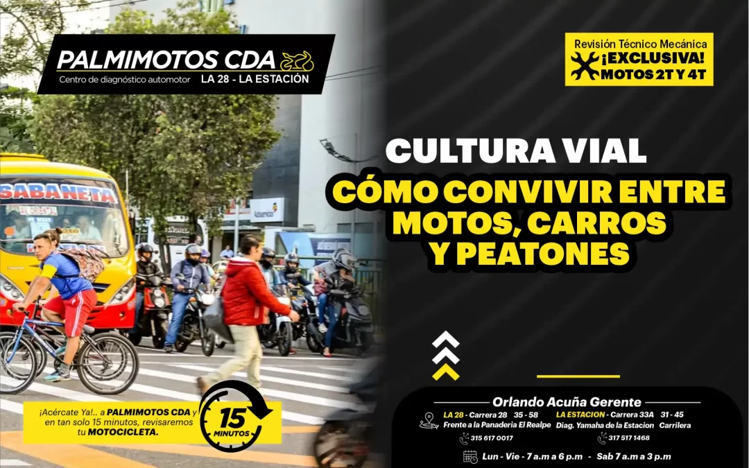 Cómo convivir entre motos, carros y peatones en Palmira