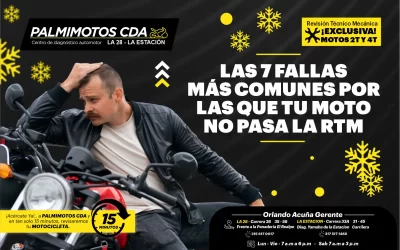 Las 7 fallas más comunes por las que tu moto no pasa la RTM