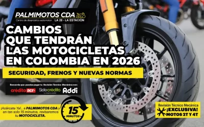 Cambios que tendrán las motocicletas en Colombia en 2026