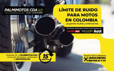 Límite de ruido para motos en Colombia