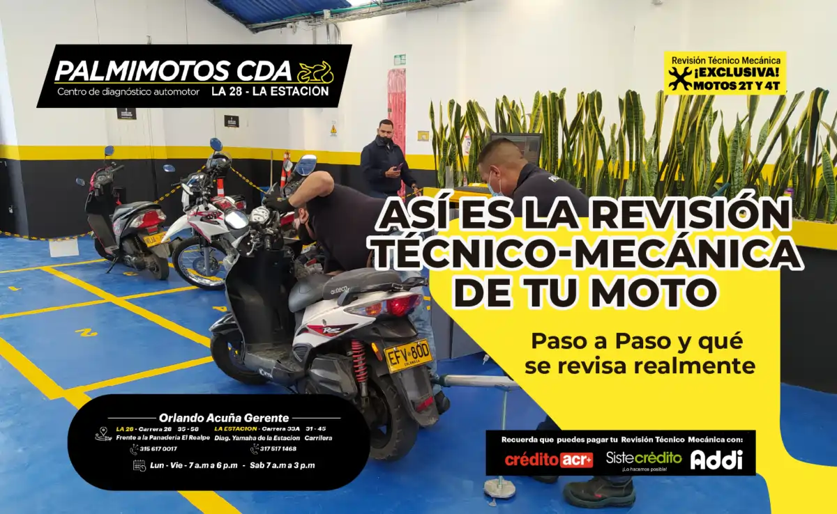 Así es la revisión técnico-mecánica de tu moto: paso a paso y qué se ...