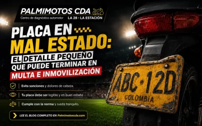 Placa en mal estado: el detalle pequeño que puede terminar en multa e inmovilización