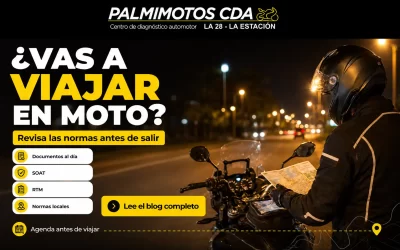 ¿Vas a viajar en moto? revisa las normas de tránsito antes de salir